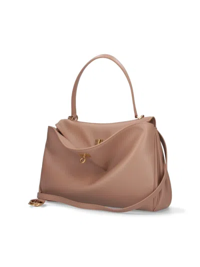 Balenciaga Medium Beige Calfskin Handbag With Gold Hardware