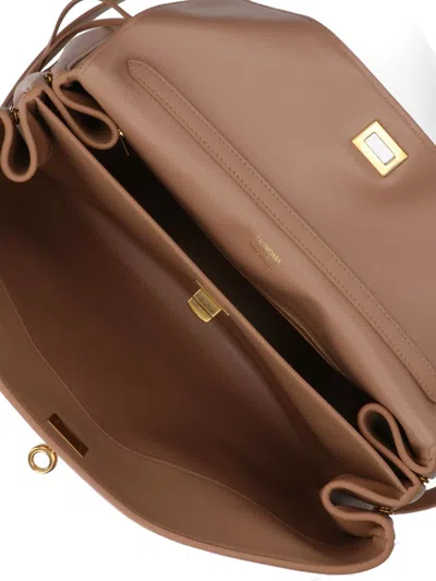 Balenciaga Medium Beige Calfskin Handbag With Gold Hardware