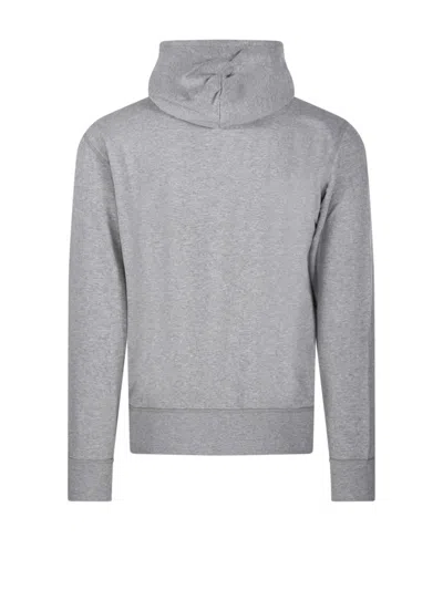 Polo Ralph Lauren Hooded Sweatshirt With Drawstring And Pocket In Gray