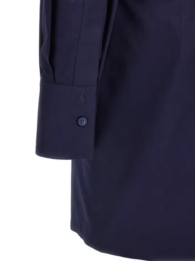 Attico Tailored Mini Chemisier Dress With Button Closure In Multi