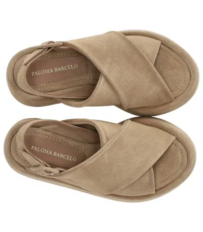 Paloma Barceló Basima Beige Platform Sandal