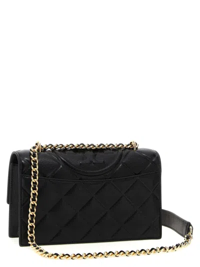 Tory Burch Fleming Convertibile Shoulder Bags Black