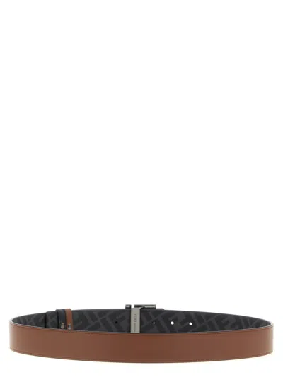Fendi 'squared Ff' Reversible Belt
