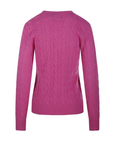 Polo Ralph Lauren Cable Knit Sweater With Round Neckline And Long Sleeves