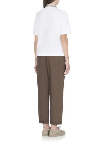 Brunello Cucinelli Sequin-embellished Cotton Polo Shirt