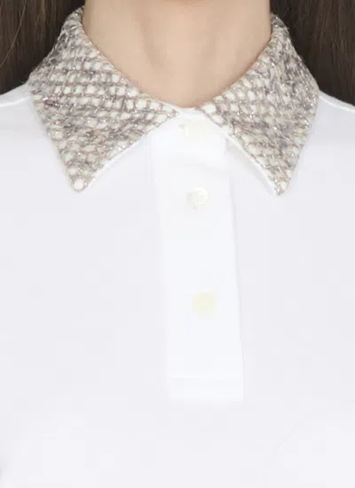 Brunello Cucinelli Sequin-embellished Cotton Polo Shirt