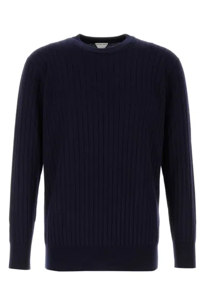Bottega Veneta Maglione In Lana Blu Scuro  Uomo In Blue