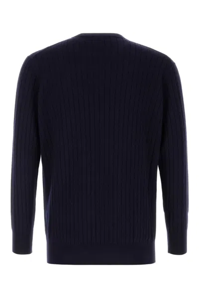 Bottega Veneta Maglione In Lana Blu Scuro  Uomo In Blue