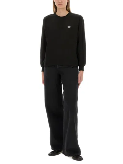 Kenzo Cotton Sweatshirt With Happy Tiger Patch