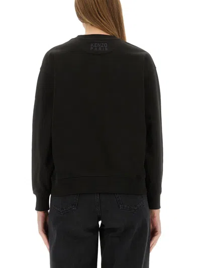 Kenzo Cotton Sweatshirt With Happy Tiger Patch