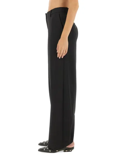 Jean Paul Gaultier Straight-leg Pants With Stirrup Design In Black