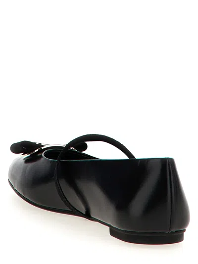 Ferragamo New Vara Bow-embellished Ballet Flats In Black