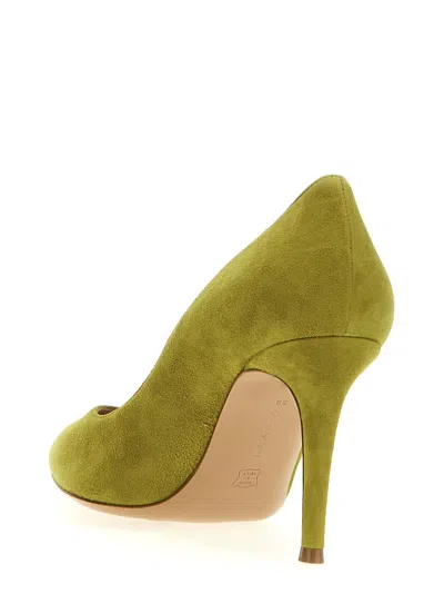 Gianvito Rossi Pointed Toe Suede Pumps With Single Sole
