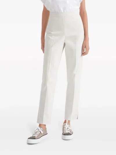 Brunello Cucinelli Capri Trousers In White