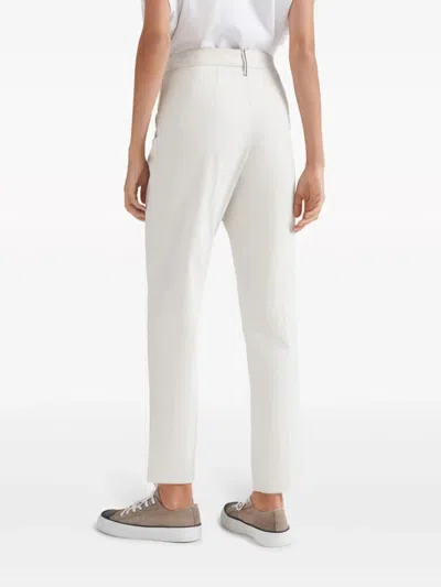 Brunello Cucinelli Capri Trousers In White
