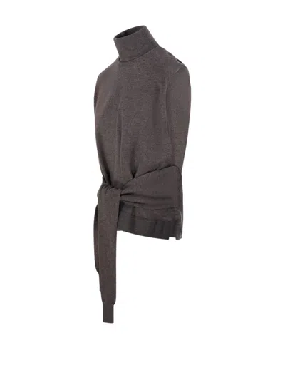 Rohe Double-layer Taupe Mélange Sweater