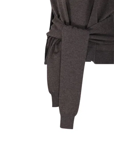 Rohe Double-layer Taupe Mélange Sweater