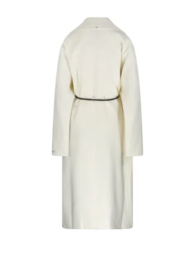 Max Mara Abate Coat In White