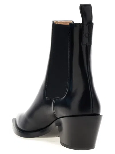 Gianvito Rossi Leather Boots In Black