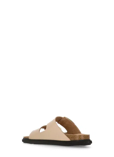Birkenstock Arizona Db Shine New Beige Sock Slipper. S In Yellow