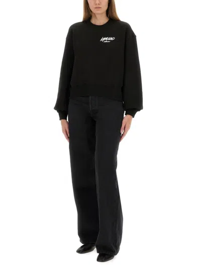 Kenzo Black Cotton Sweatshirts