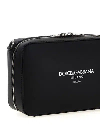 Dolce & Gabbana Brand Logo Adjustable Rectangular Messenger Bag Strap