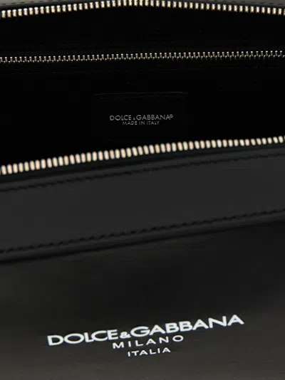 Dolce & Gabbana Brand Logo Adjustable Rectangular Messenger Bag Strap