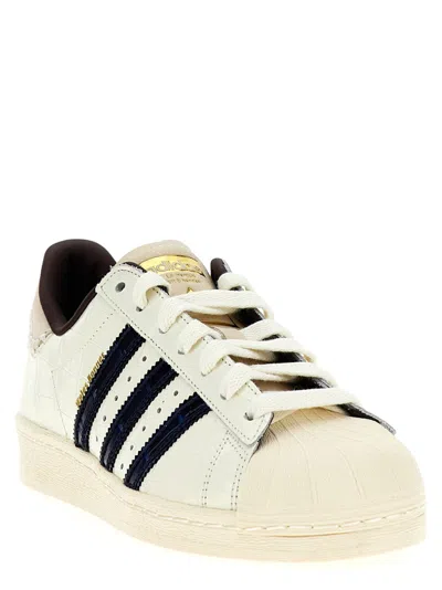 Adidas Originals Crocodile-effect Three-stripe Trainers