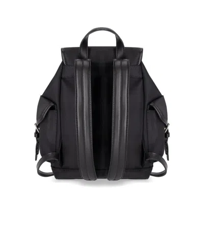 Ganni Magnetic Pockets Flap Backpack Handle