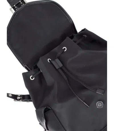 Ganni Magnetic Pockets Flap Backpack Handle