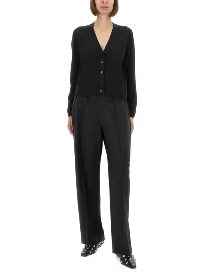 Fabiana Filippi Cashmere And Silk Cardigan In Black