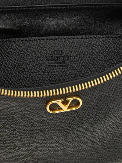 Valentino Black Vlogo Signature Mini Hobo Bag