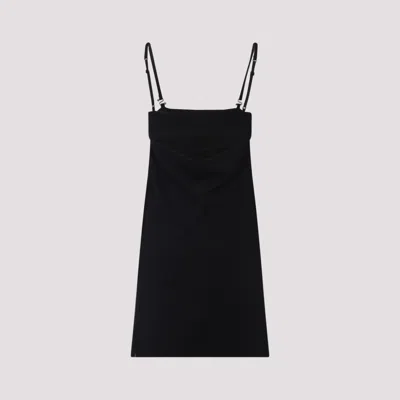 Sportmax Mini-length Sleeveless Dress Adjustable Straps In Black