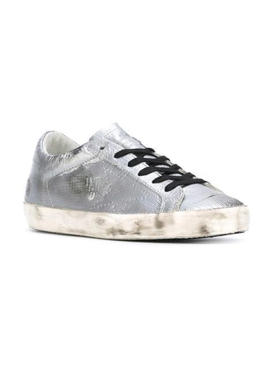Golden Goose Superstar Distressed Metallic Leather And Suede Sneakers ...