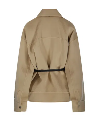 Max Mara Cantore Bomber Jacket In Brown