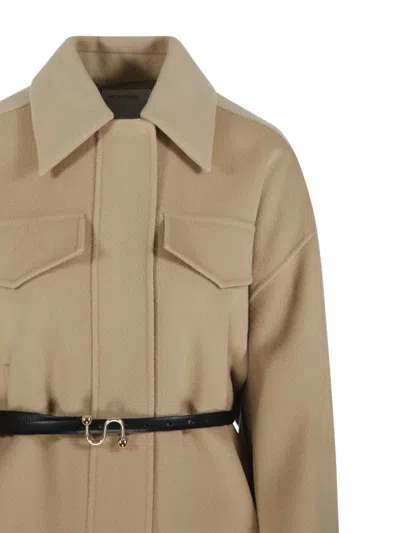 Max Mara Cantore Bomber Jacket In Brown