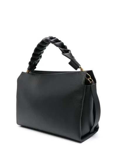 Coccinelle Medium Boheme Braided-handle Tote Bag In Black
