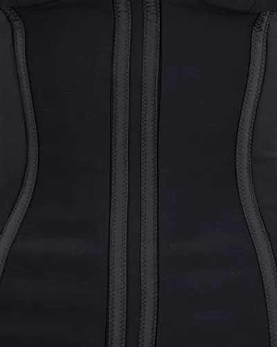 Elisabetta Franchi Adjustable Straps Bustier Cut-out Midi Pencil In Black