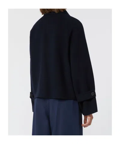 Weekend Max Mara Wool Broadcloth Cropped Coat