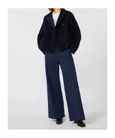 Weekend Max Mara Wool Broadcloth Cropped Coat