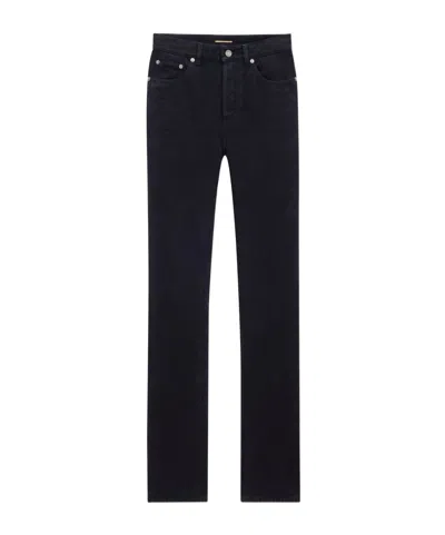 Saint Laurent Women's Denim Jeans In Black