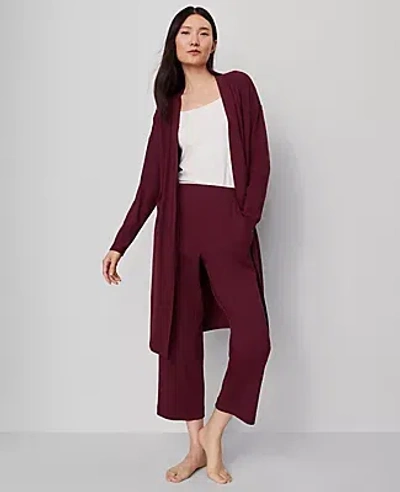 Ann Taylor Ribbed Wide-leg Lounge Pants