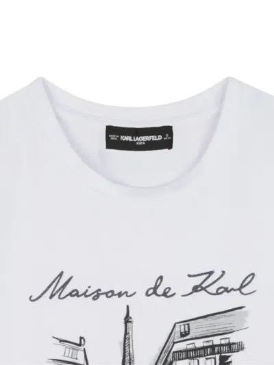 Karl Lagerfeld Maison De Karl Graphic-print T-shirt In White