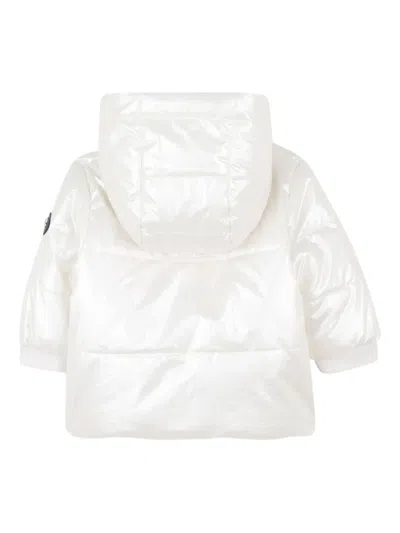 Michael Kors Padded Hooded Jacket In White