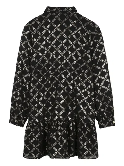 Michael Kors Empire Chain-print Shirt Dress In Multi
