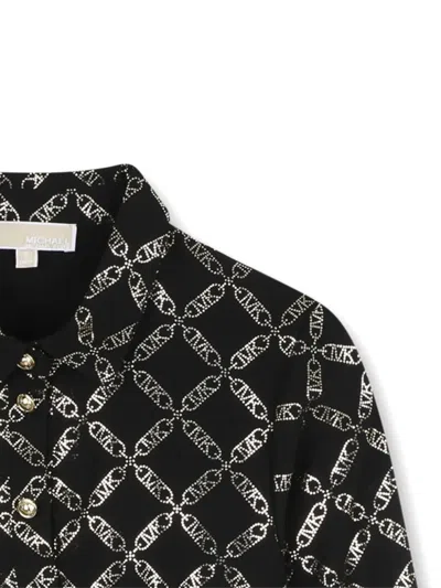 Michael Kors Empire Chain-print Shirt Dress In Multi