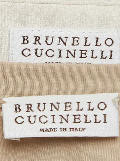 Pre-owned Brunello Cucinelli Vintage Sequins Diamond Shirt In Neutral