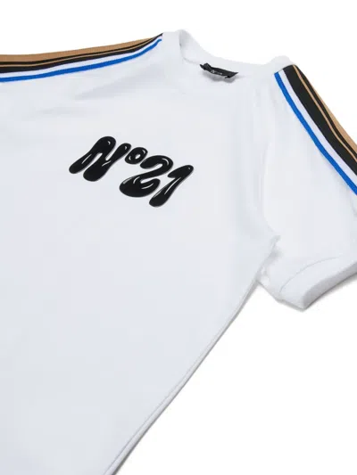 N°21 Logo-patch T-shirt In White