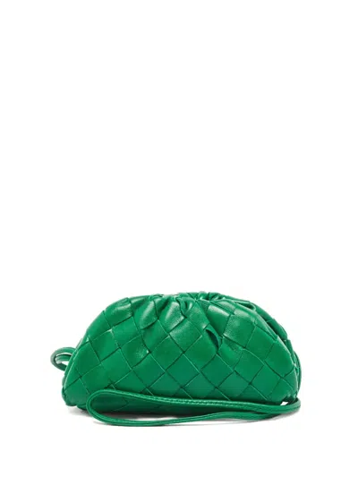 Pre-owned Bottega Veneta Extra Mini Pouch Clutch Bag In Green