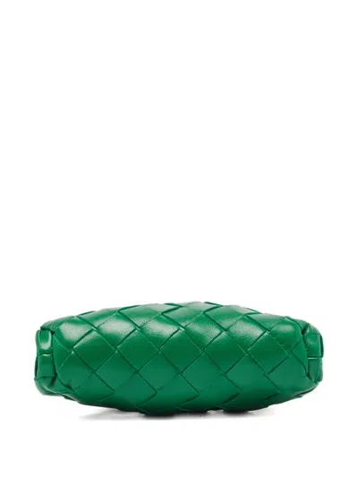Pre-owned Bottega Veneta Extra Mini Pouch Clutch Bag In Green